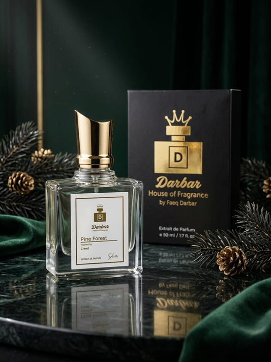 Pine Forest unisex fresh fruity perfume bottle by Darbar Fragrance Pakistan