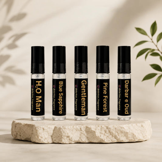 Custom Tester Box 5x5ml perfume samples by Darbar Fragrance Pakistan