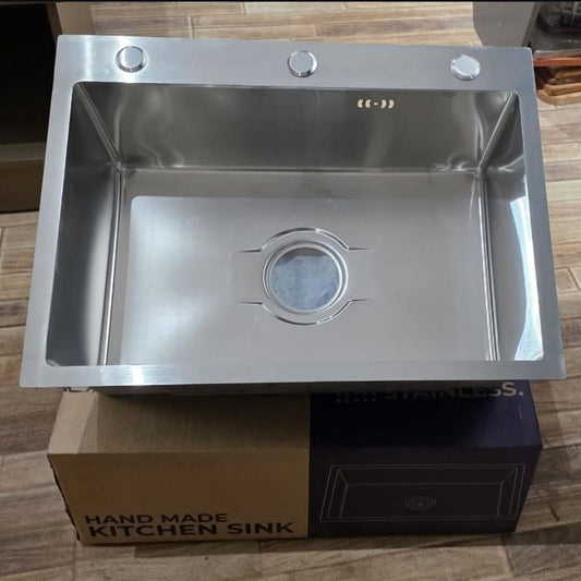 Royal - 01 Handmade Stainless Steel Kitchen Sink | Premium Single Bowl Sink