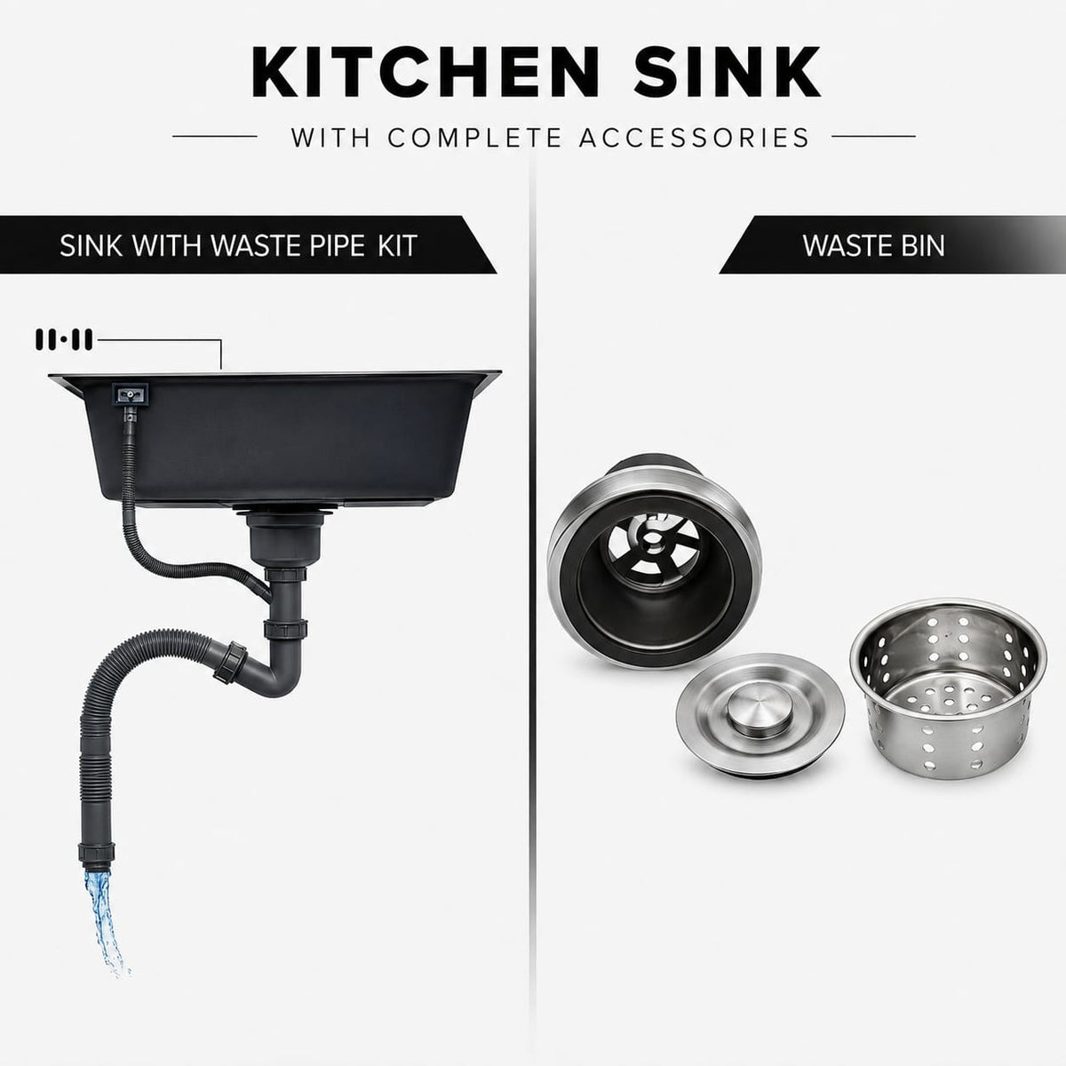 Royal - 01 Handmade Stainless Steel Kitchen Sink | Premium Single Bowl Sink